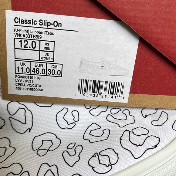 Vans Classic Slip-On U-Paint Leopard/Zebra WMNS - Picture 16 of 16